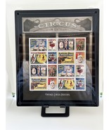 Vintage Circus Posters Collectible Postage Stamp Framed Artwork - $69.99