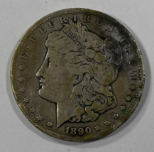 1890-CC Silver Morgan Dollar Good Condition, Medium Toning, Full Rims - $148.48