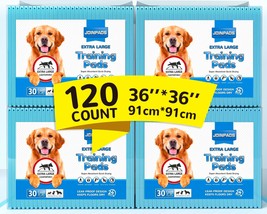 120 Count 36X36 Pet Training Pee Pads For Dogs Puppy Pads 3Xl, Extra Large-J - $130.99