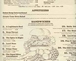 The Loft Cocktails Appetizers Sandwiches Menu 1980s Denver Fort Collins ... - $27.72