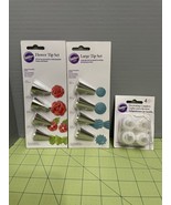 Wilton Cake Decorating Tips And Coupler Lot - $14.84