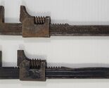 *J1) Vintage Lot of 2 Tool Heavy Duty Adjustable Wrench Moore Drop Forging - $19.79