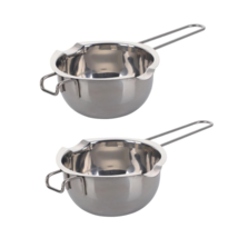 Anygleam Melting Pot 2Pcs Silver Chocolate Melt Cookware Kitchen Heating... - $59.90