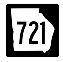 Georgia State Route 721 Sticker R4063 Highway Sign Road Sign Decal - $1.45+