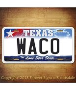 Waco Texas City/State/College Vanity Aluminum License Plate Tag - $12.73