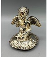 Vtg Silver Plated Cherub Angel Figurine Blowing Kiss - $341.00 MXN