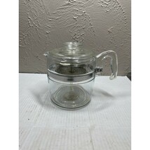 Pyrex Flameware Glass Coffee Pot Stovetop Percolator 7756 6 Cup Complete - €66,18 EUR