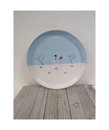 Grottaglie Ceramic Pottery Dinnerware Snowman Serving Platter Vintage 12... - £27.87 GBP