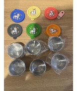 Salad Dressing Containers To Go 6 Small Condiment Containers 2 oz ea Uni... - $24.33 CAD