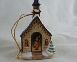 Vintage Hummel Christmas Ornament Candlelight Church Fine Hand Painted P... - $17.81