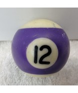 Miniature Pool Ball Small Billiards 1-1/2&quot; Pocket Size 12 BALL PURPLE ST... - £5.05 GBP