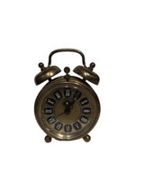 Vintage West Germany Kmart Decorative Brass Wind Up Alarm Clock Bells - £31.01 GBP