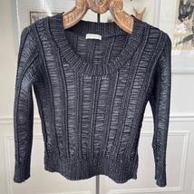Cathaya Black Stretchy Cropped Pucker Shirt S M - $404.66 MXN