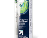 NEW Rechargeable Toothbrush w/ charging base, handle &amp; 2 heads white &amp; blue - £8.61 GBP