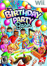 Nintendo Wii Video GAME---BIRTHDAY Party Bash --- Case, Manual &amp; Disc -- Used - £5.19 GBP