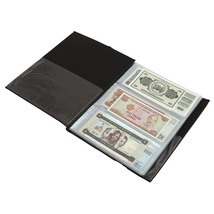 Leather Currency Album for notes (90 pockets)- Fits Big Currency Notes -... - £31.15 GBP