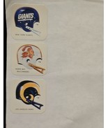 1983 Kellogg&#39;s NFL Helmet Sticker Touchdown Game Sticker Lot of 3 Vintag... - $13.64 CAD