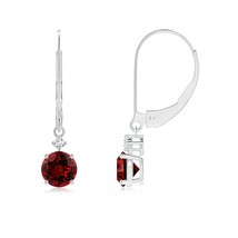ANGARA Lab-Grown 1.24 Ct Ruby Dangle Earrings with Lab Diamond in 14K Solid Gold - £698.49 GBP