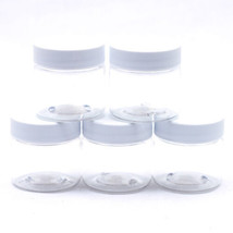 5 Lot Crystal Clear PLASTIC 1oz Sample JARS Round 1 ounce=29.5 mL Jar 1.5&quot;x1.25&quot; - £14.48 GBP