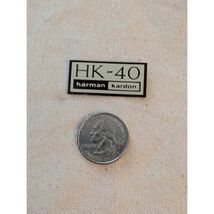 Harman Kardon HK-40 Vintage Speaker Badge Logo Nameplate Emblem Replacement - $16.82