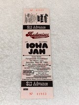 RAINBOW IRON MAIDEN IOWA JAM 1982 UNUSED TICKET RITCHIE BLACKMORE 38 SPE... - $19.98