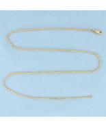 16 Inch Cable Link Chain Necklace in in 14k Yellow Gold - $8,672.49 MXN
