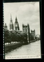 Vintage RPPC Postcard Big Ben Houses Of Parliament River Thames London England - £15.61 GBP