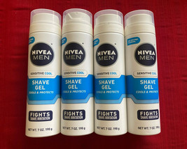 Lot of 4 Nivea Men's Sensitve Cool Shave Gels 7 oz each - $14.00