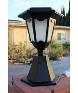 Solar Die Cast Aluminum Hexagon Light w/ Post Base - $65.48 CAD