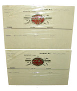 2 1913 HARTEL MORRISON CO. Flour Feed Grain Billhead Invoice Antique Doc... - $11.99