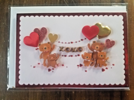 Valentine&#39;s Hallmark Card *Signature* Family Bears Long Distance Ferry Friends - $4.90