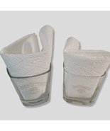 2X Jack Daniels Whiskey Square Low Ball on the Rocks Glasses Old No 7 Brand - $12.82