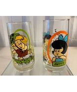 Lot Containing 2 Vintage Flintstone Kids Hanna-Barbera 1986 Drink Glasses - $27.14 CAD