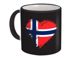 Norwegian Heart : Gift Mug Norway Country Expat Flag Patriotic Flags National - $15.90