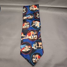 Vintage 1998 Ralph Marlin Men&#39;s Neck Tie Black Wrestling  - $21.49