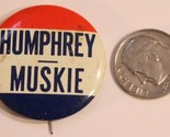Humphrey Muskie Pinback Button Political Vintage Red White Blue - £3.90 GBP