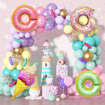Pastel Donut Balloon Garland Arch Kit 139Pcs, Donut Sweet One Birthday P... - £19.73 GBP