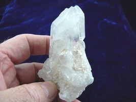 (R210) Clear white Quartz crystal points Hot Springs Arkansas diamond specimen - £19.35 GBP