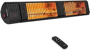 Infrared Electric Patio Heater, 3000W Carbon Fiber Heating For Outdoor/I... - £362.40 GBP