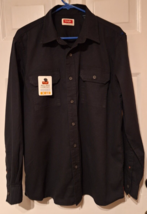 New Men&#39;s Wrangler Long Sleeve Black Shirt Flex for Comfort Epic Soft Sz S NWT - £13.77 GBP