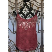 Women's Mudd Burgundy Spaghetti Strap Top Size Small - $11.88