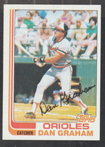 Baltimore Orioles Dan Graham 1982 Topps Baseball Card 37 nr mt - $0.50