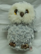 Ty Beanie Boos Big Eyed Owlette White &amp; Gray Owl 6&quot; Plush Stuffed Animal Toy - £11.61 GBP
