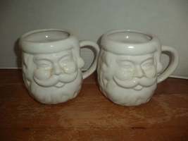 2 Earthenware Santa Claus Mug - $29.99