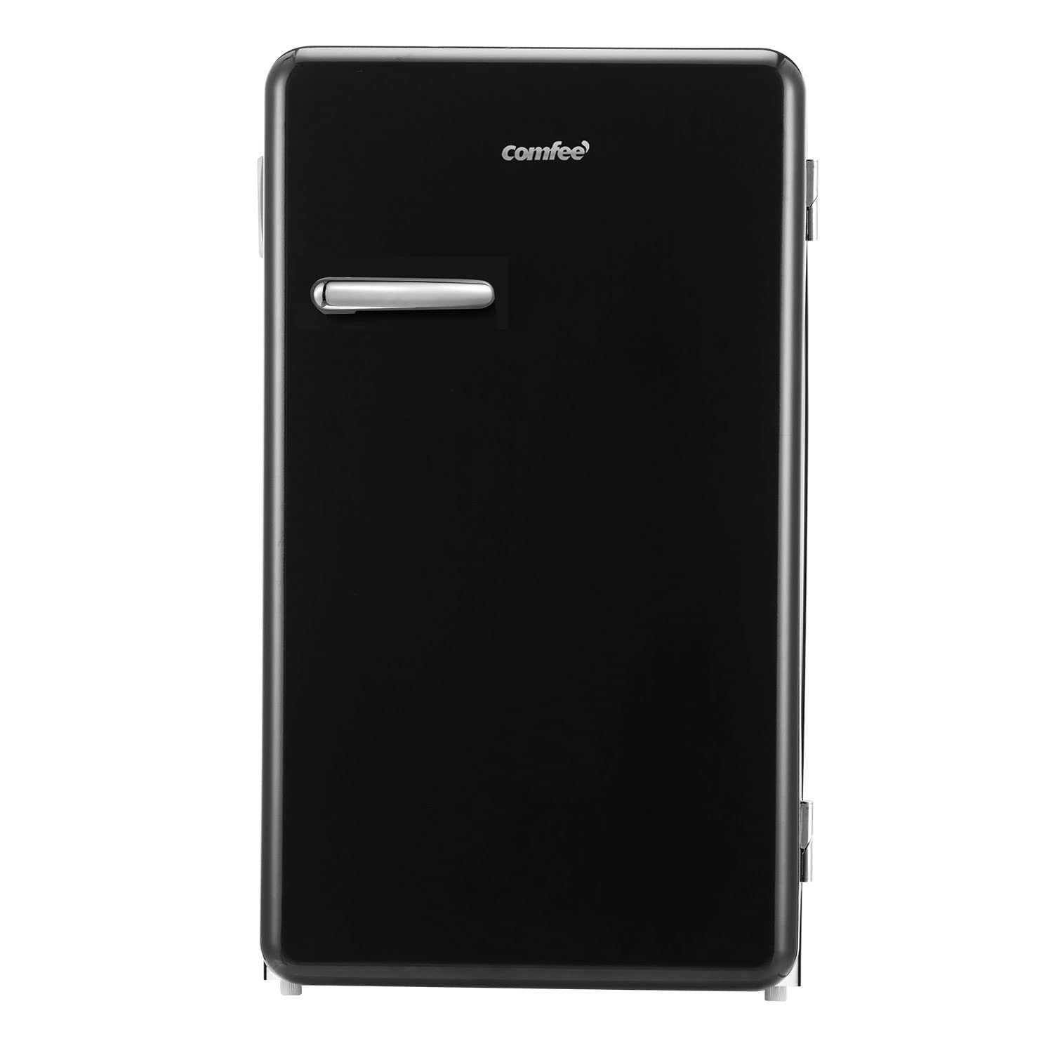 COMFEE 3.3 Cubic Feet Solo Series Retro Refrigerator Sleek Appearance HIPS Inter
