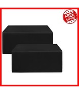 Modern Black Fitted Table Covers - 48x24 Inch for Stylish Event Presenta... - $699.08 MXN