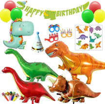 Dinosaur Party Supplies - Birthday Party Decorations for Kids,Contain a Dinosaur - £15.95 GBP