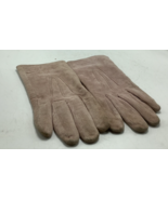 WOMEN’S ARIS 115 ISOTONER chocolate PINK SUEDE driving GLOVES Sz XL - $9.55