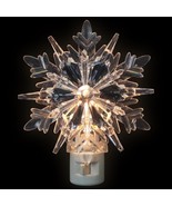 Beautiful 3D Snowflake Night Light Wall Plug In Light Lamp Holiday Home ... - $525.94 MXN