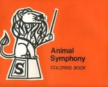 Animal Symphony Coloring Book MINT Animals Playing Musical Instruments  - $21.75